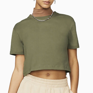 Respirant Prix raisonnable Créez votre idée Concevez votre propre style Meilleur matériel Services OEM Nouveau Crop Top Shirts - Product Image 4