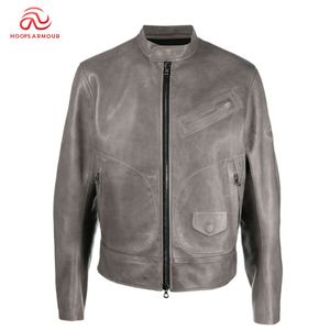 Chaqueta Bomber de Cuero de Lujo Clásica de Invierno Unisex de la Mejor Calidad con Bordado, Impermeable y Estilo Motero - Product Image 1