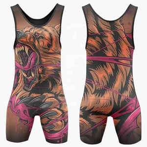 Singlet de lutte professionnel antibactérien de haute qualité, couleur personnalisée, taille personnalisée pour adultes, singlet rétro de collège personnalisé - Product Image 5