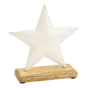 Trusted Manufacturer Beautiful Aluminum And Wood Christmas Decorative Centerpiece For Dining Table And Holiday Party Decoration - Product Image 2