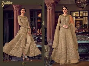 Exclusivo estilo tradicional Anarkali Pishwas Anarkali para mujeres Fancy Indian & Pakistani Ethnic Wear Venta al por mayor Vestido étnico - Product Image 5