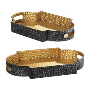 Plateau décoratif unique en métal pour le ramadan pour les mariages, les cadeaux et la présentation festive des dattes, des bonbons et des rafraîchissements - Product Image 1