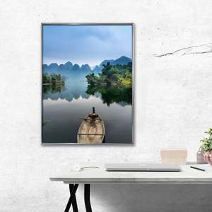 Modern <b>A2</b>/A4 Size Silver Photo <b>Frame</b> 40 X 50 cm Square Wood Aluminium Glass Alloy Decorative <b>Poster</b> <b>Frame</b> with Square Shape - Product Image 3