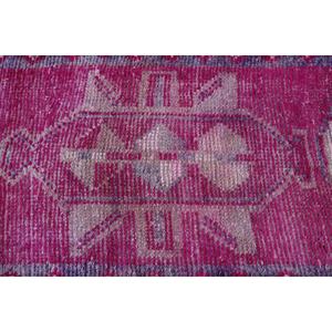 Vintage <b>Runner</b> Rug, 2.6x10.2 ft Turkish Rug, <b>Red</b> Herki Wool Rug - Product Image 5