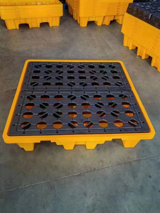 Bền Leak-proof tràn công nghiệp ngăn chặn <span class=keywords><strong>Pallet</strong></span> cho 1/2/4 trống hóa chất và dầu lưu trữ giải pháp bán buôn - Product Image 2