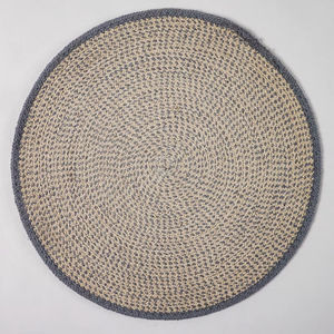 Mantel Individual de Algodón y Yute Trenzado, 40 x 40 cm, Ecológico, Estilo Clásico, para Comedor, Venta al por Mayor, Exportación, Natural - Product Image 1