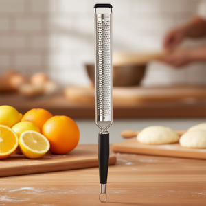 Rallador de Cítricos de Precisión Iginio Massari Chrome Black 3514, Cuchilla de Acero Inoxidable, Herramienta para Repostería Ghidini Cipriano - Product Image 3