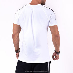 T-shirt pour hommes Fitness musculation entraînement hauts noirs vêtements gymnases coton T-shirt hommes course Sport T-shirt maigre T-shirt - Product Image 2