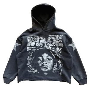 เสื้อฮู้ดผ้าฝ้าย100% โอเวอร์ไซส์สำหรับผู้ชายสินค้ามาใหม่ - Product Image 1