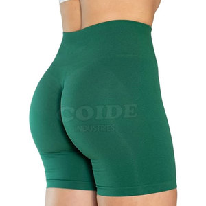 Taille haute Fitness Lounge Wear Logo personnalisé Femmes Booty Shorts En Gros Femmes Booty Shorts Sexy - Product Image 4