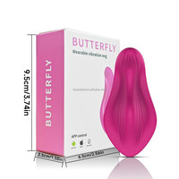 Tragbarer Schmetterlings-Vibrator Großhandel Bestseller App-gesteuert 9 Modi Slip-Vibratoren OEM Private Label Spielzeuge