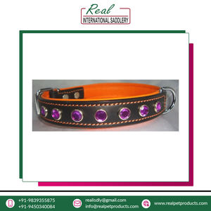 Fourniture directe d'usine d'accessoires pour animaux de compagnie de nouveau style de qualité exceptionnelle 100% colliers de chien confortables faits à la main en cuir véritable - Product Image 3