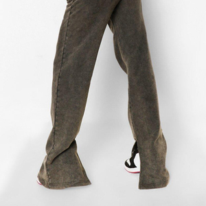 Unisex Acid Wash <b>Joggers</b> Customized High Quality Regular Fit Casual Winter Wear Vintage Front Style <b>Polyester</b>/Cotton Quick Dry - Product Image 4