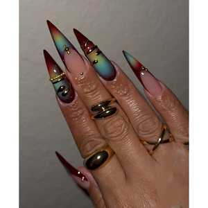 Uñas Postizas Desert Aura con Diseño Elegante para un Estilo Sofisticado - Product Image 3