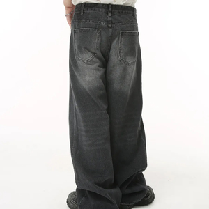 Personalised Men's <b>Jeans</b>,Street Wear Hip Hop Casual Wide Leg <b>Jeans</b>, Breathable High Quality Stone Washed Loose Cargo Men's <b>Jeans</b> - Product Image 2