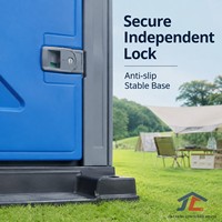 Bagno Portatile Durevole, Cabina WC Mobile di Facile Manutenzione per Cantieri, Parchi e Campeggi