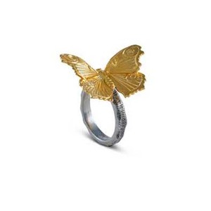 Bague Plaqué Or Avec Fleur Blanche Nouveau Design Rond de Serviette Incroyable Décorations de Restaurant de Noël Boucle d'Anneau de Serviette - Product Image 5