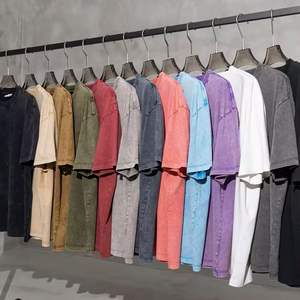 Vente en gros 100% coton lourd formel col rond coupe régulière écologique respirant hommes T-shirts à manches courtes - Product Image 3