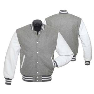 Chaqueta universitaria Letterman para hombre con logotipo de Privet Material de alta calidad Manga de cuero de lana Chaquetas de béisbol universitarias Ropa deportiva - Product Image 2