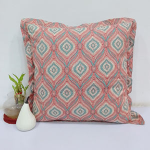 Housse de coussin et de oreiller Ozee Print 100% coton écologique personnalisable, imprimée recto-verso, pour la maison et l'hôtel - Product Image 1