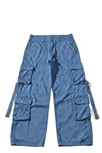 Jeans cargo baggy pour hommes personnalisables en gros - Pantalons en denim coupe ample avec options multicolores et service OEM - Product Image 6