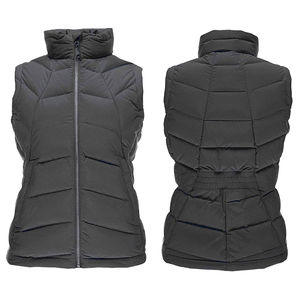 Dernière collection : Gilet matelassé d'hiver pour femme avec fermeture éclair, logo personnalisé, en toile de coton respirante et écologique, style streetwear, vêtement d'extérieur tendance - Product Image 6