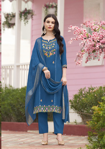 Nueva colección Heavy Viscose Assam Silk Fancy Kurti con Bottom Dupatta Set Ropa étnica perfecta al mejor precio al por mayor - Product Image 4