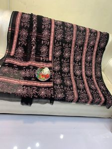 Ssumaira Collection 2 Pc Unstitched Kacha Tarkashi trajes Soft PK Chiffon Anarkali - Product Image 4