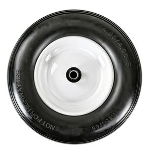 Flat Free Lawn Yard Cart Replacement Wheelbarrow Tire Steel Material <b>Garden</b> <b>Wagon</b> Wheels Vietnam-Made PU Wheel 4.8/4.00-8 - Product Image 4