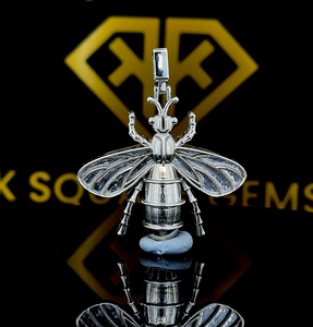 <b>Bee</b> Pendant, Sterling Silver 3D Honey <b>Bee</b> Pendant, Winged <b>Bee</b> <b>Gift</b>, Insect Pendant, <b>Gift</b> for Women, <b>Bee</b> Jewelry, Dainty Pendant - Product Image 1