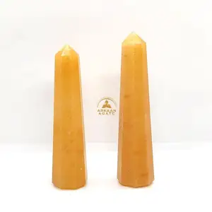 Bán buôn Vàng Aventurine tháp đá điểm obelisk tay đánh bóng handmade cho bán