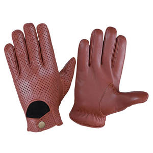 Gants en cuir de mouton de qualité supérieure, noirs, tactiles, pour l'hiver, le cyclisme, la conduite et la mode, vente en gros - Product Image 2