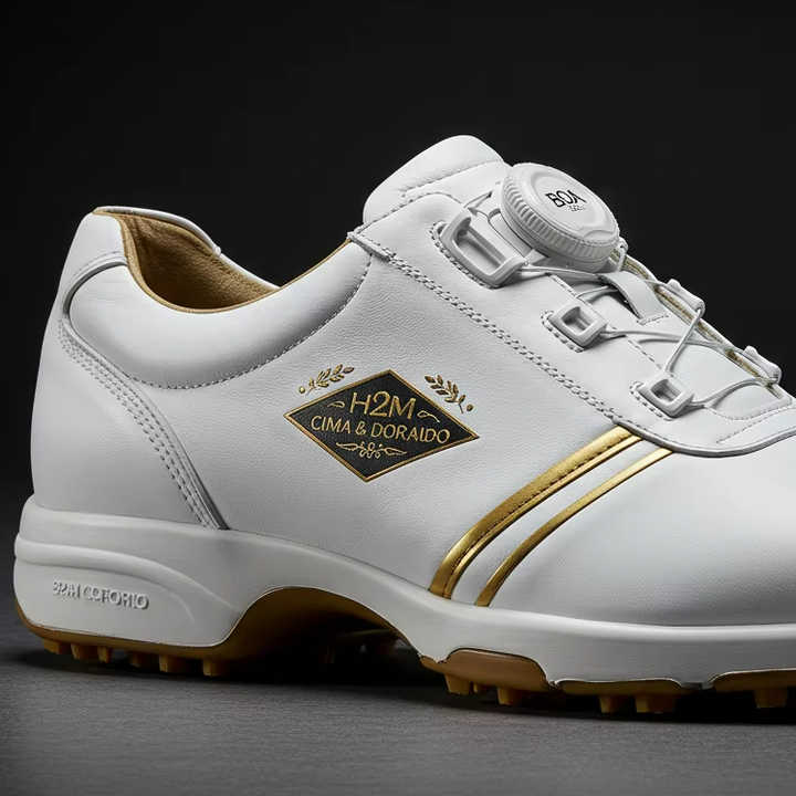 Luxury Premium H2M Golf Shoes | High-End Waterproof Breathable Golf Footwear | Custom OEM Golf Shoes for Professionals