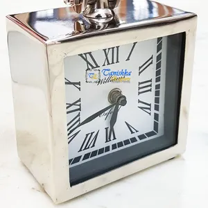 빈티지 책상 시계 고급 레트로 Bentima 석영 대형 캐리지 테이블 시계 홈 장식 1970s 디자인 mantel 시계