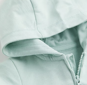 Sweat à capuche de sport vierge de couleur unie pour enfants, sweat à capuche avec fermeture éclair pour garçons, 100% coton, polaire, vente en gros - Product Image 6