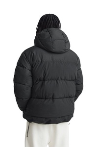 Chaqueta de invierno para hombre con cuello alto con capucha Noche Reflectante abajo Tela de lona Top Moda Ropa de calle - Product Image 3