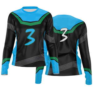 เสื้อออกกำลังกายพิมพ์ซับลิเมชันสำหรับทุกเพศเสื้อกีฬาทีมวอลเลย์บอลแขนยาวผ้าโพลีเอสเตอร์100% 2025 - Product Image 1