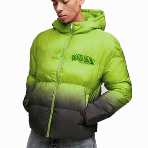 Custom Logo Stand Collar Men's <b>Winter</b> Hooded Sherpa Puffer Jacket Canvas Waterproof Breathable Outdoor - Product Image 6