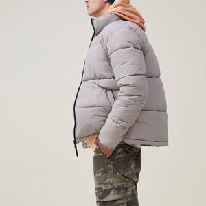 Pakistan Manufacturer High Quality Canvas Customizable Front Logo <b>Men</b> Puffer <b>Jacket</b> Plus Size Fashionable Custom Team - Product Image 5