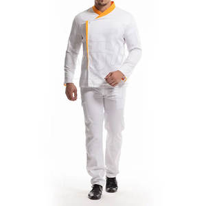 Manga larga Algodón Poliéster Hecho Chef Abrigo Restaurante Cocina Uniforme Venta caliente Chef Uniformes - Product Image 2