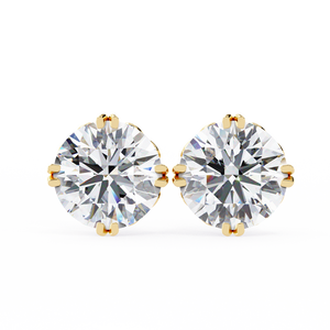 Boucles d'oreilles uniques en or 18 carats avec diamant de laboratoire, boucles d'oreilles de qualité supérieure - Product Image 3