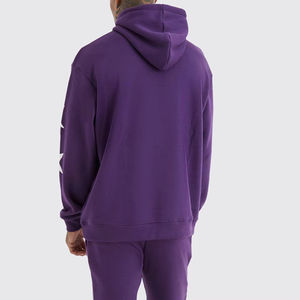 Ensemble de jogging décontracté respirant et confortable pour homme, grande taille, deux pièces, couleur unie, 100 % coton, séchage rapide, écologique - Product Image 6