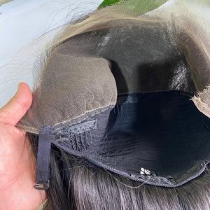 Perruque Lace Frontal Wig naturelle indienne vierge, cheveux humains bruts, Hd, densité 180%, perruque Lace Front Wig transparente naturelle, vente en gros - Product Image 6