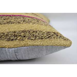 Premium Beige Kantha Patchwork Laine Oreiller 16x24 Pouces De Luxe Vintage Moelleux Tissé Motif Portable Literie Anneau Carré Caractéristiques - Product Image 4