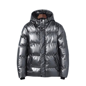 Veste bomber à capuche en softshell décontractée pour homme grande taille, qualité supérieure, vêtement d'extérieur élégant, tendance, confortable - Product Image 1