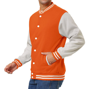 Chaquetas de hombre de calle de lana bordadas más vendidas, chaqueta universitaria con mangas de cuero para hombre, chaqueta universitaria de béisbol personalizada Letterman Varsity - Product Image 4