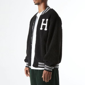 Chaqueta con letras hechas a medida para hombre, cuello levantado, manga larga, cómodo abrigo de invierno a la venta - Product Image 4