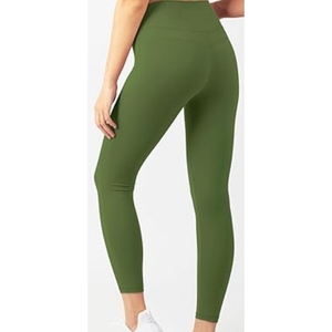Leggings de Yoga de Cintura Alta para Mujer, Largos, Sólidos, de Spandex/Poliéster, Color Personalizado, Logotipo, Ligeros, de Secado Rápido, Transpirables, Sin Costuras - Product Image 5