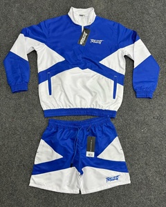 Streetwear dernier modèle personnalisé prix d'usine ensemble short et coupe-vent survêtement ensemble short et veste de haute qualité pour hommes - Product Image 2