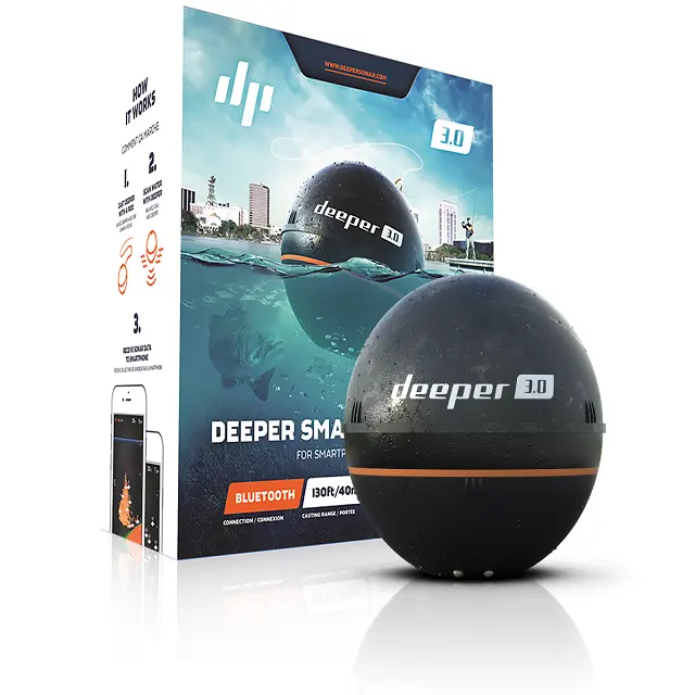 Haute qualité portable Deeper Pro + Plus Fish Finder Smart Sonar Portable sans fil nouveau